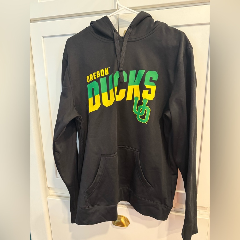 OU Fanatics Oregon of University Ducks Black Hoodie size L